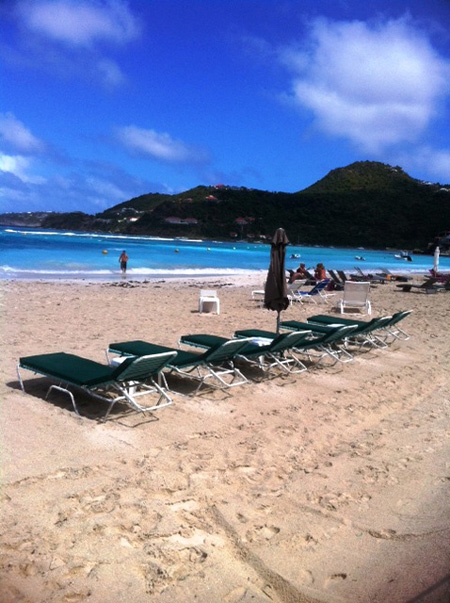 Beach lounges from Carib Waterplay