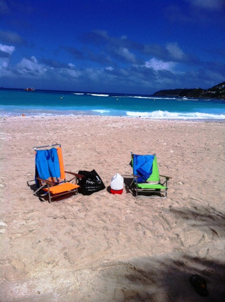 Our beach chairs