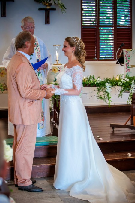 That afternoon Roy and Mary were married (again) at the Anglican Church in Gustavia.