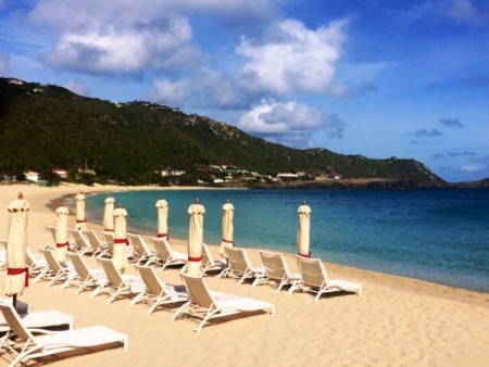 I walked out from my Beach Front Suite's private yard and took this early morning photo of gorgeous Flamands Beach. June is a wonderful time to visit St. Barth.