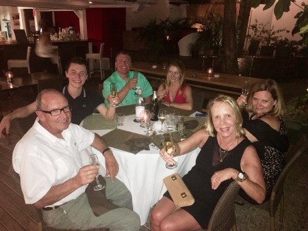 We enjoyed spending New Year's Eve at Carpe Diem with some our of family -  Nate, Mark, Reegan and Cynthia Smyth.