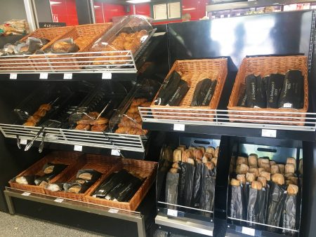 Oasis offers fresh baguettes and pastries
